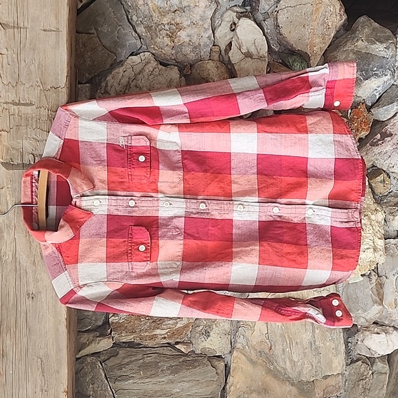 Harley Davidson Long Sleeve Red Flannel Women's Medium - Picture 2 of 13